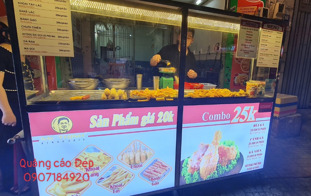 Bảng hộp đèn Xe khoai lang